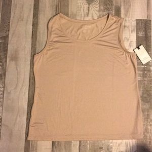 Beautiful new, never worn dress tan tank top